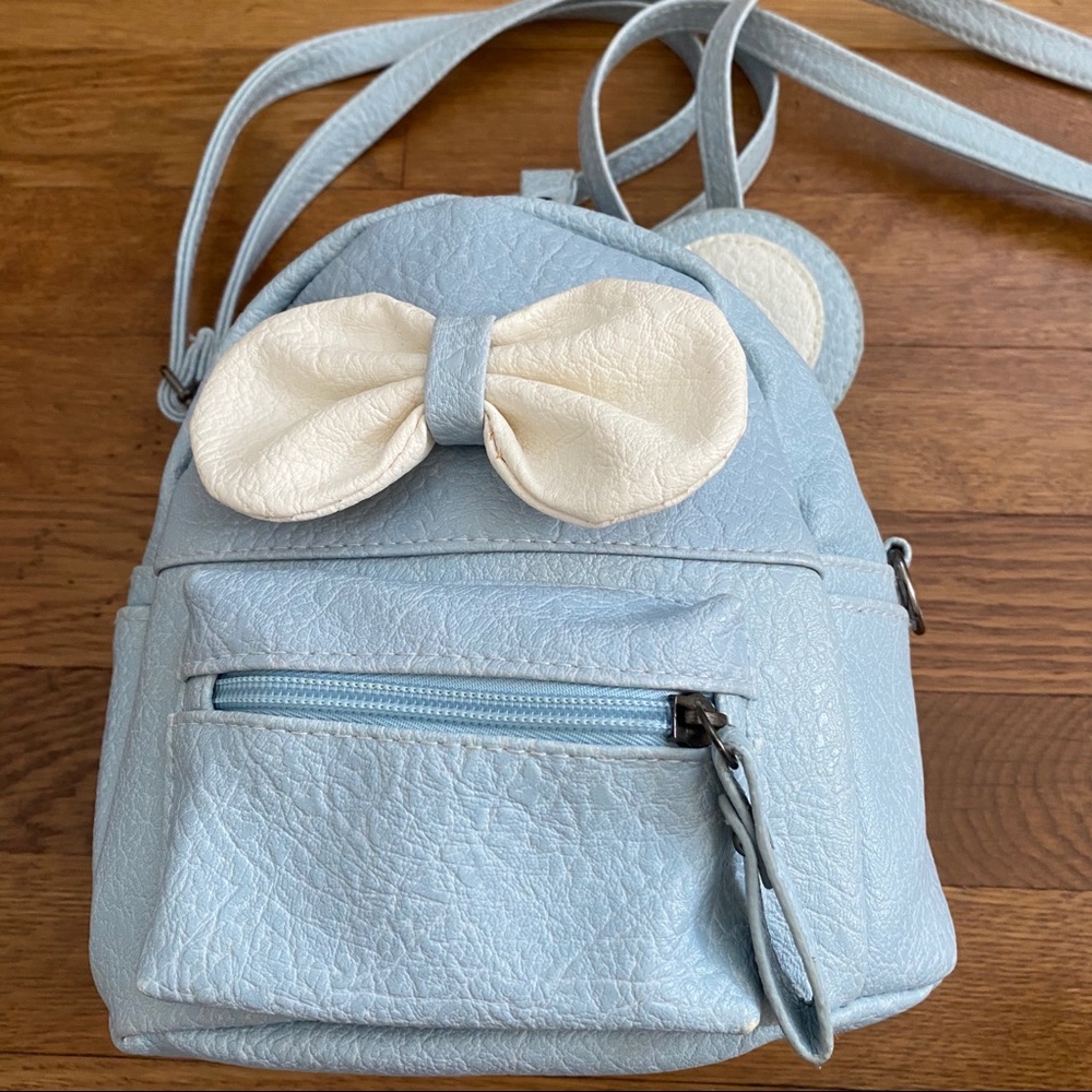Blue mini backpack